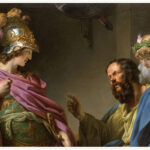 Alcibades being taught by Socrates painted by Francois Andre Vincent