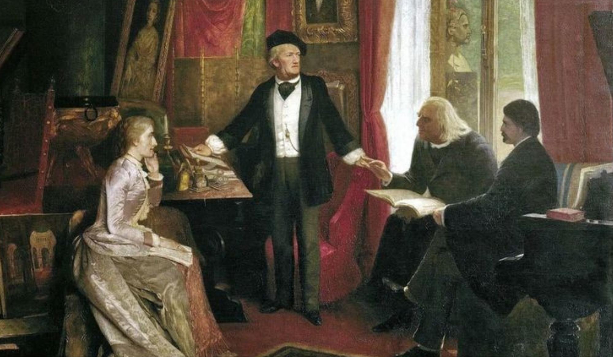 Lukisan Wagner di Wahnfried karya Wilhelm Beckmann