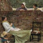 Gossip karya J.W. Waterhouse