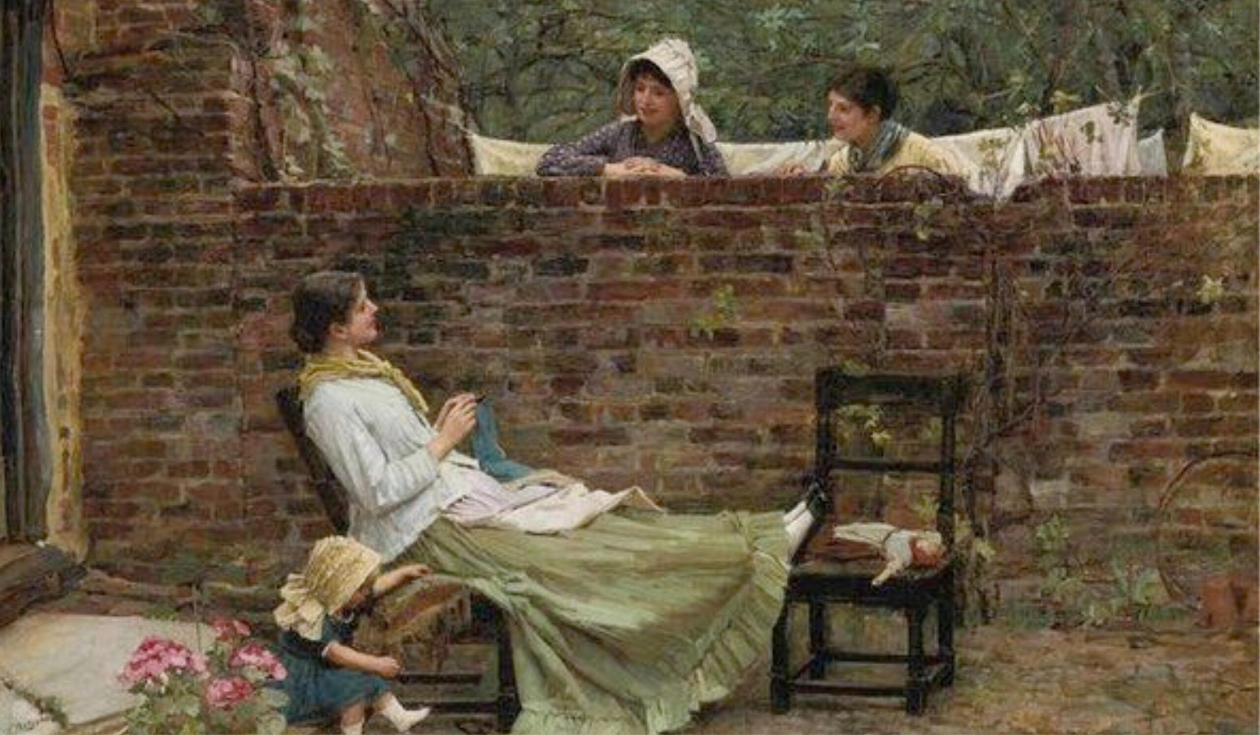 Gossip karya J.W. Waterhouse