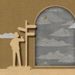 Ilustrasi manusia dalam pencarian tujuan