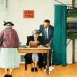 Election Day karya Norman Rockwell