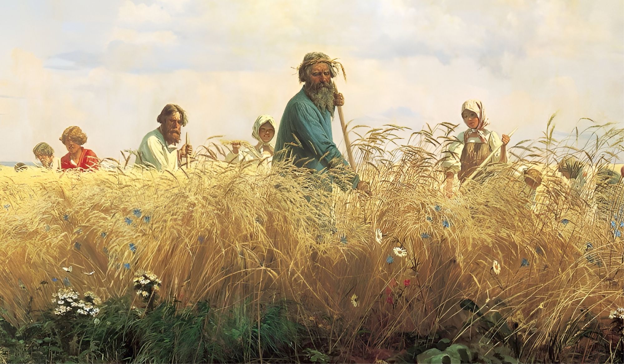 Time of Harvesting karya Grigoriy Myasoyedov
