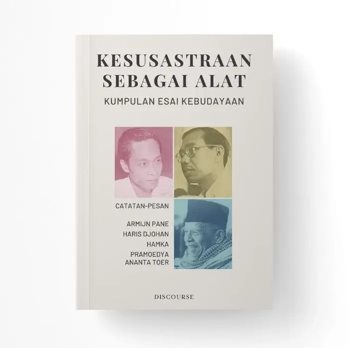 Sampul buku Kesusastraan Sebagai Alat karya Armijn Pane, Hamka, Djohan, dan Pramoedya Ananta Toer