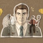 Ilustrasi bisikan sifat baik dan jahat