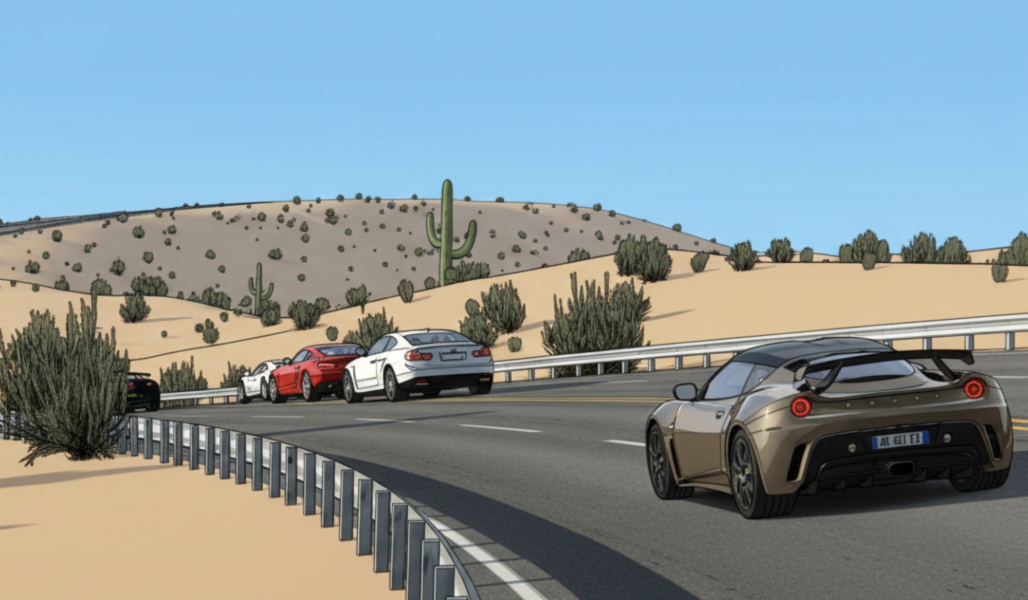 Ilustrasi permainan Assetto Corsa